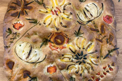 Claire Hall: Decorated Foccacia