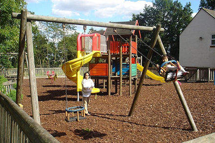 Play area next to the village hall