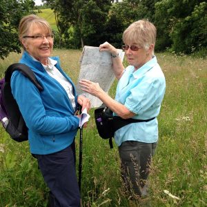 1. Julie & Jane with the OS map