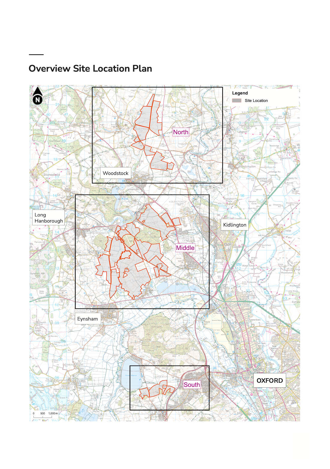 Map of local site