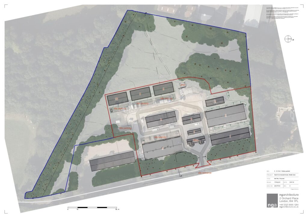 Chicken sheds site plan