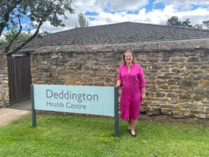 Victoria Prentis at Deddington Health Centre