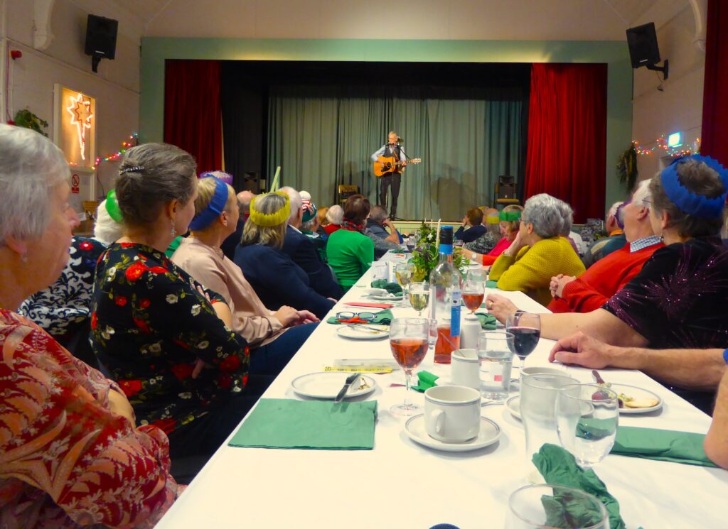 Christmas dinner in the Village Hall