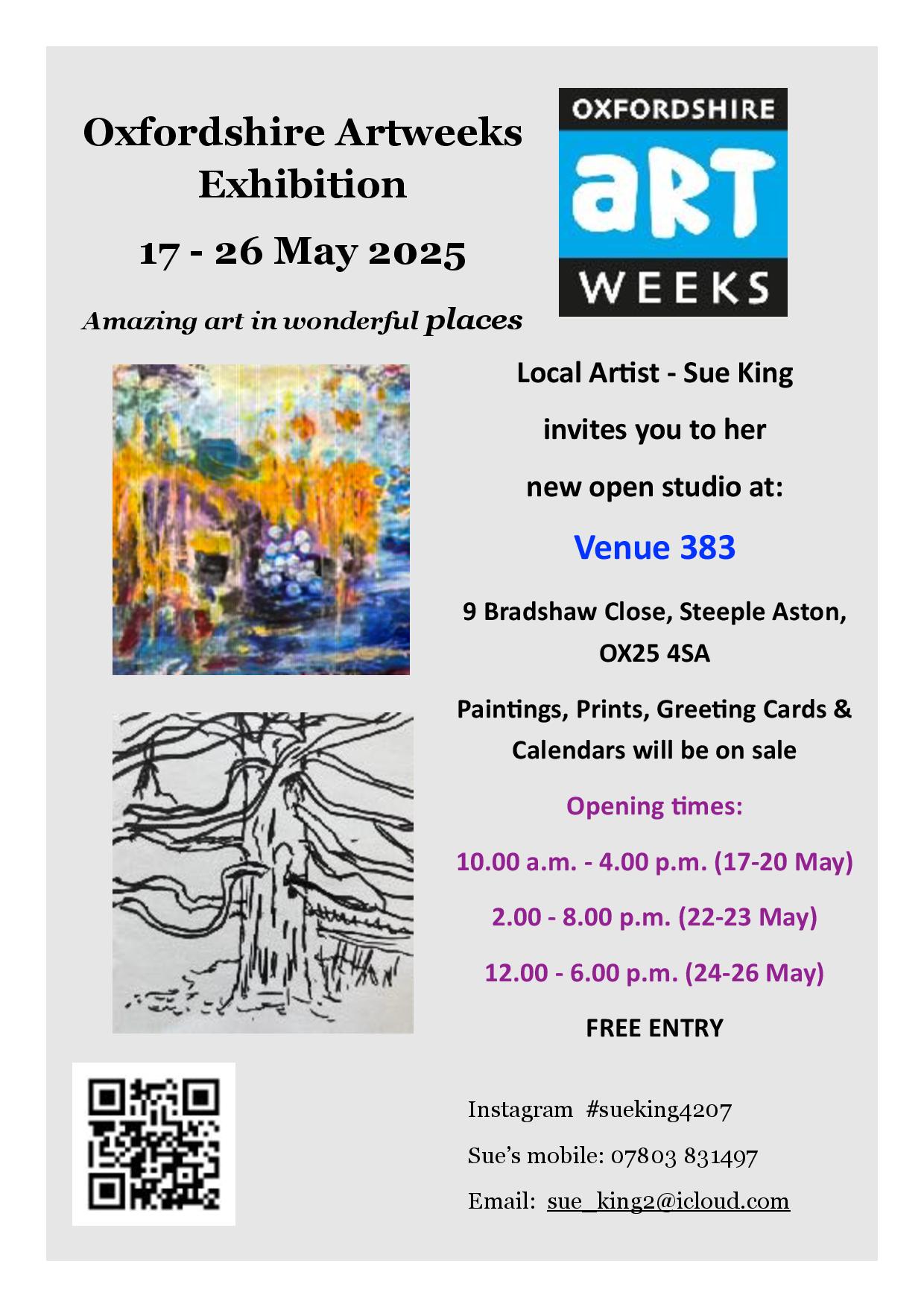 Artweeks poster -Sue King