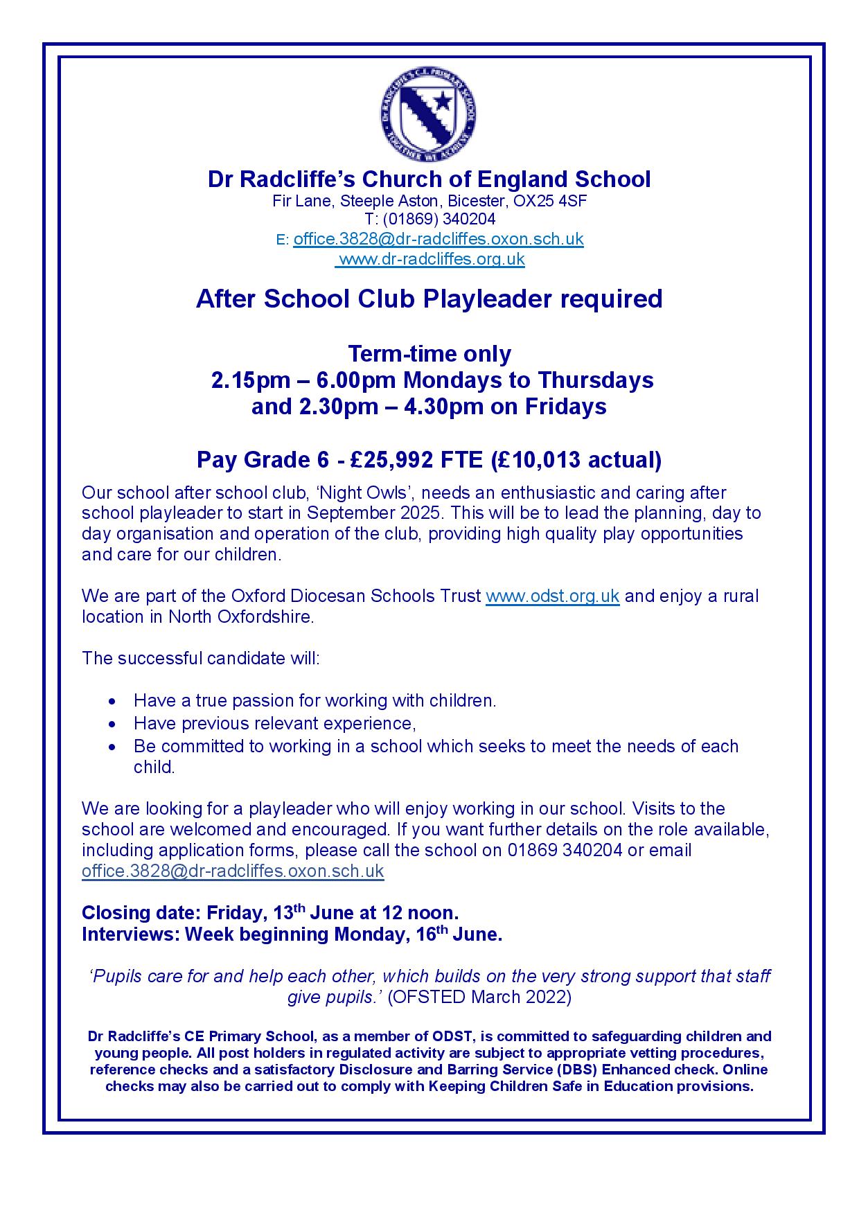 Playleader advert